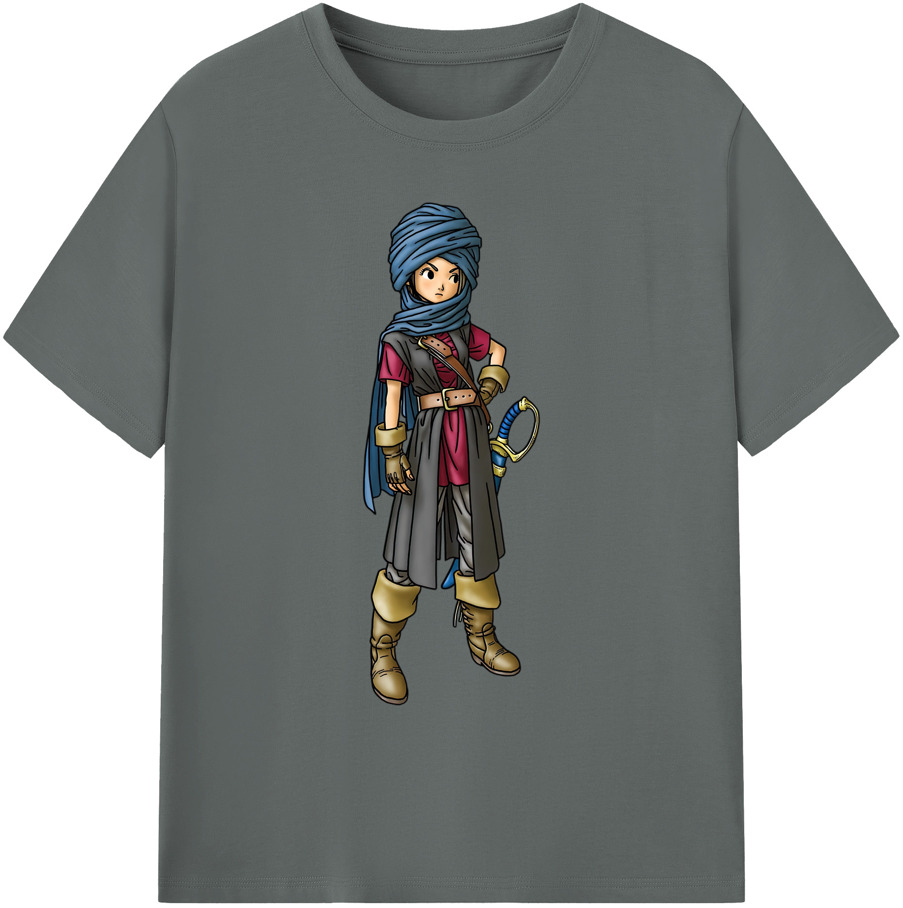 （画像用） ドラゴンクエスト Doragon Kuesuto Dragon Quest 綿100％ メンズ半袖Tシャツ｜肌触りやわらか＆通気性